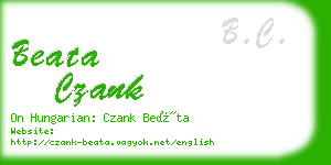 beata czank business card